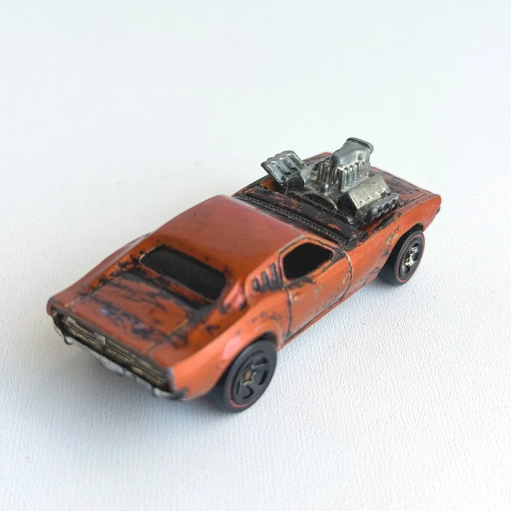 Vintage 1970 Hot Wheels Redline Rodger Dodger Orange Rare Dodge Challenger